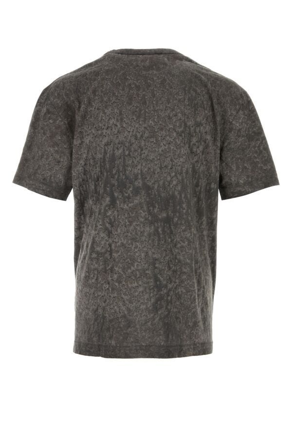 Dark grey cotton blend t-shirt - 2