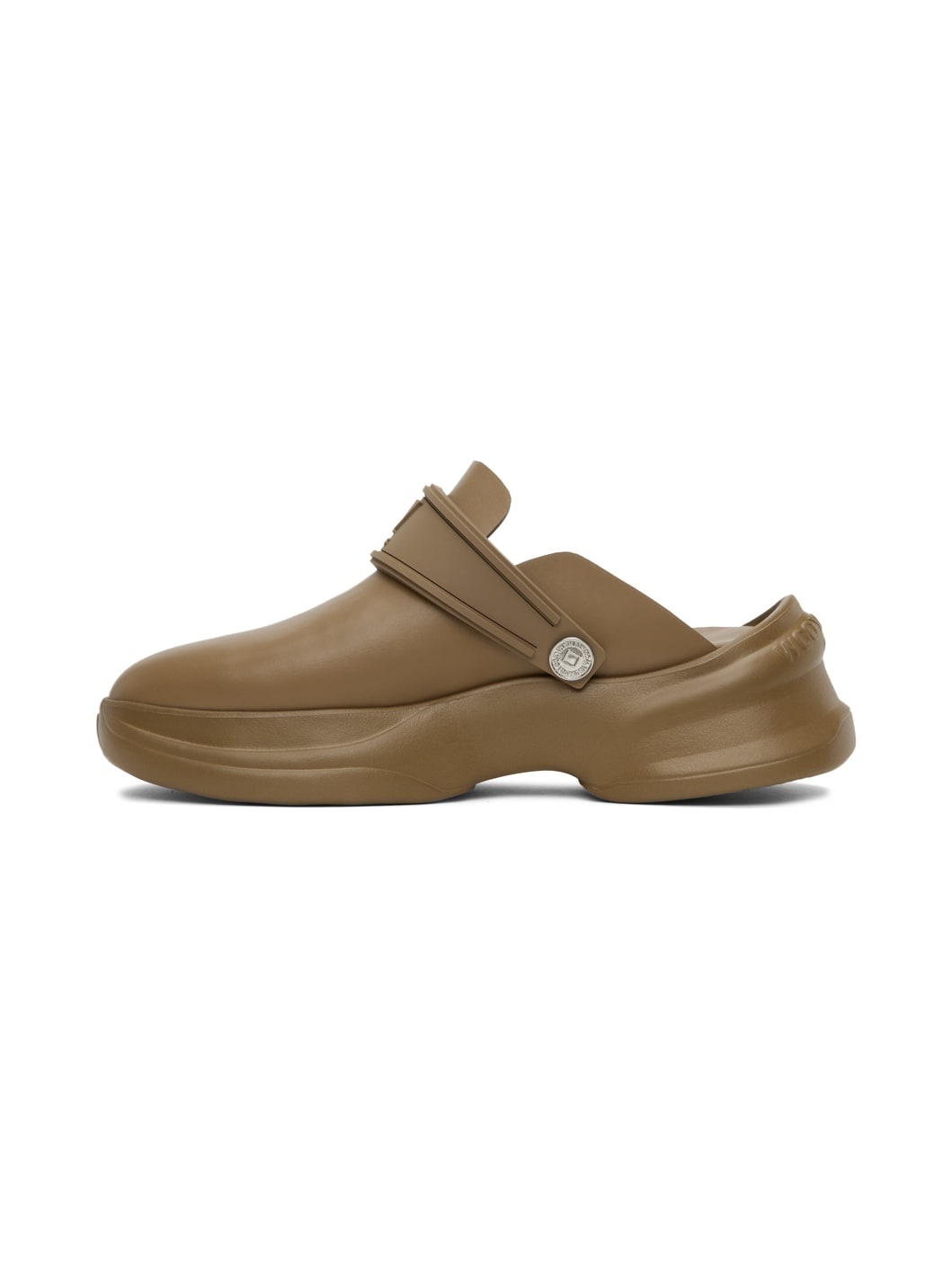 Beige Embossed Clogs - 3