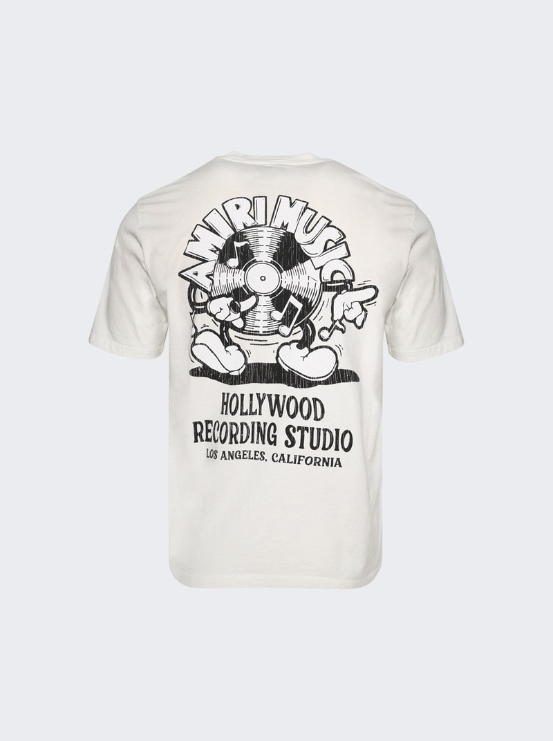 AMIRI Music Record Tee Ivory outlook