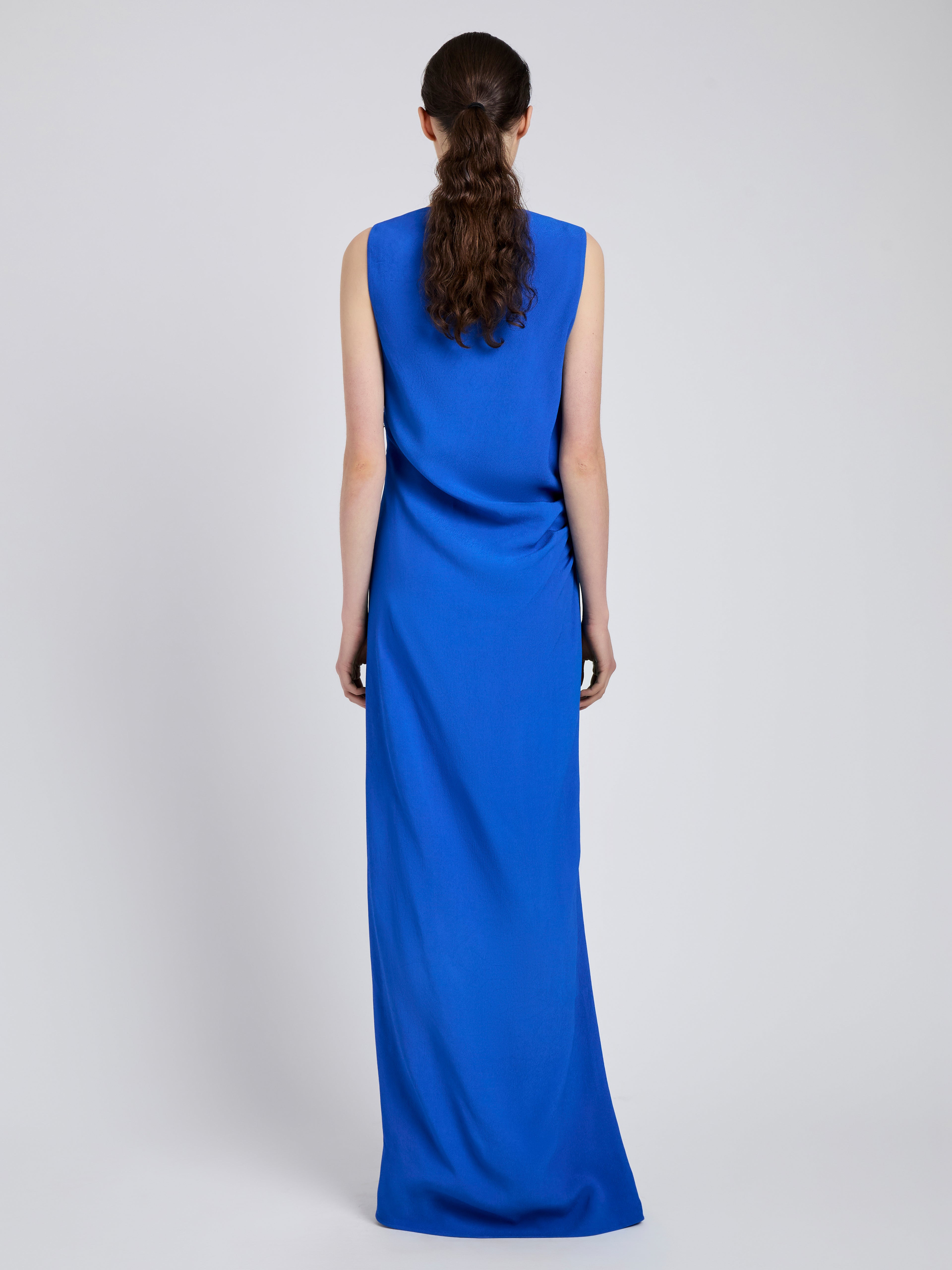 Indria Dress in Matte Double Crepe - 4