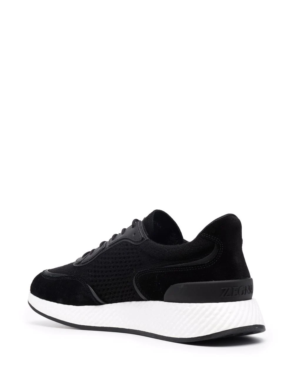 panelled low-top sneakers - 3