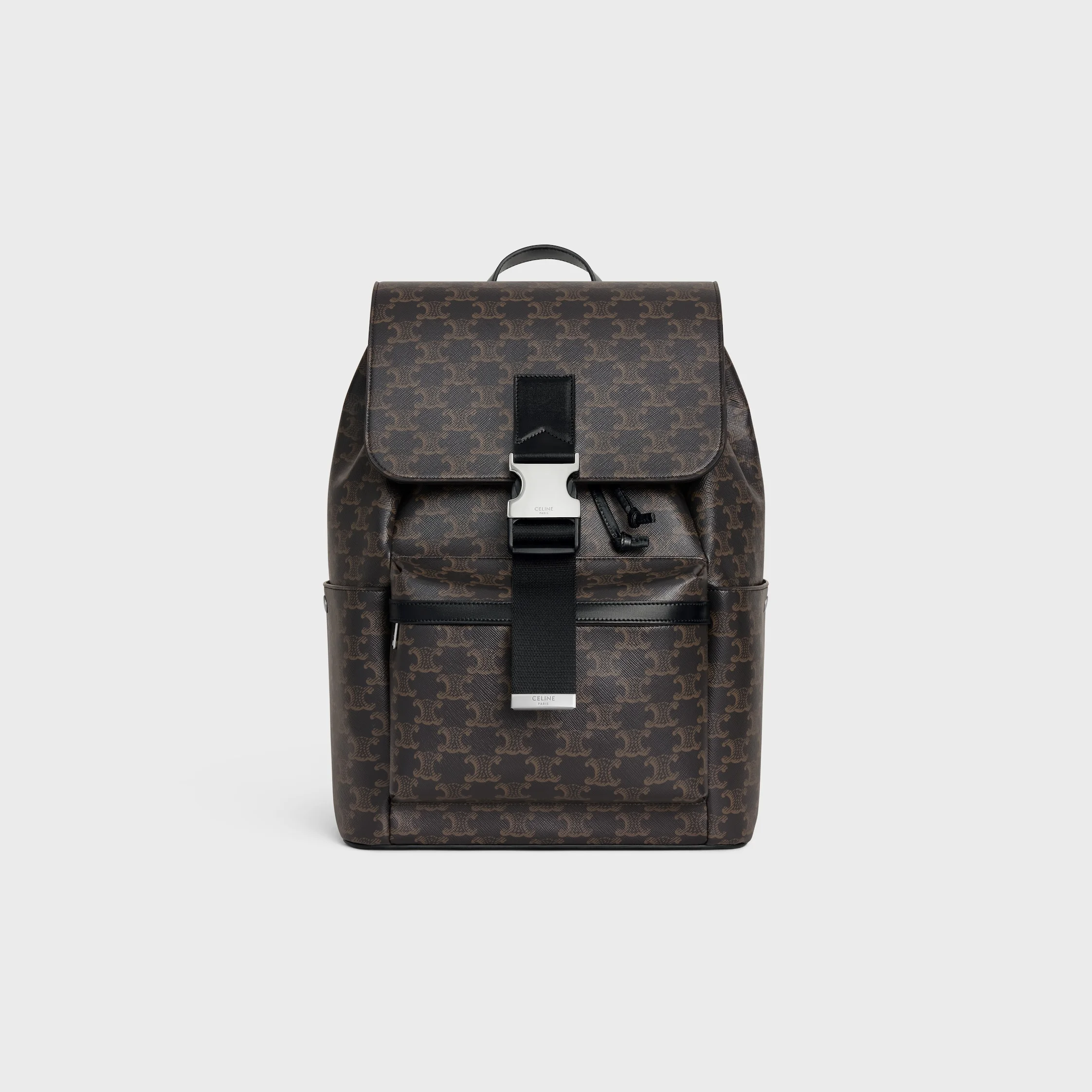 BACKPACK IN TRIOMPHE CANVAS AND CALFSKIN - 1