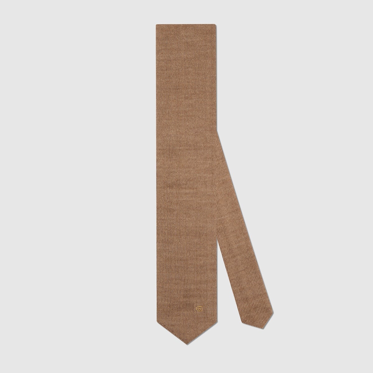 Double G wool knit tie - 1