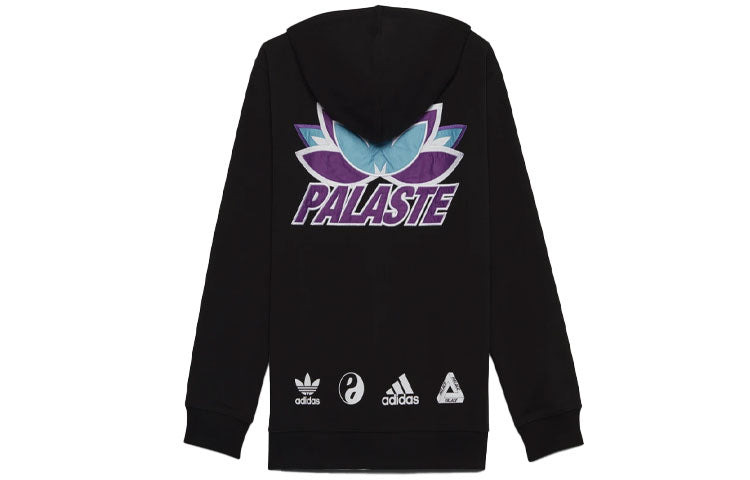 Palace X Adidas Originals Graphic Hoodie 'Black' H61816 - 2