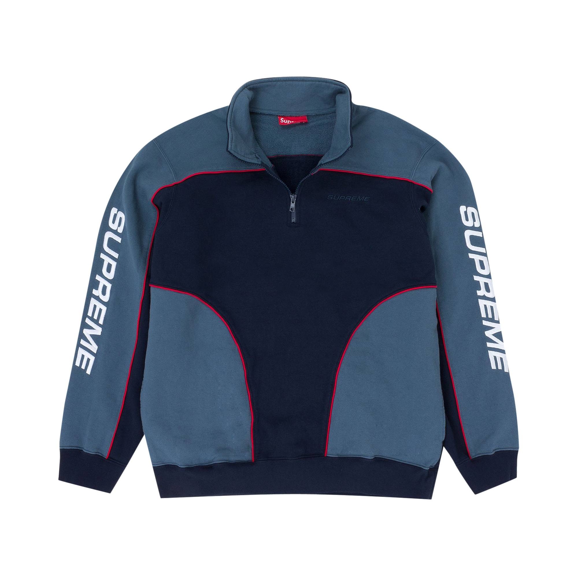 Supreme Speedway Half Zip Sweatshirt 'Black' - 1