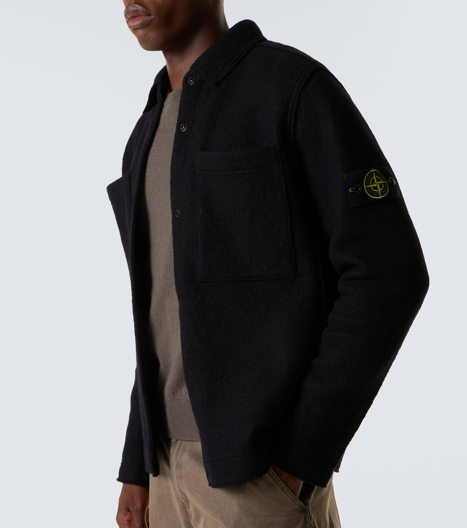 Virgin wool overshirt - 5