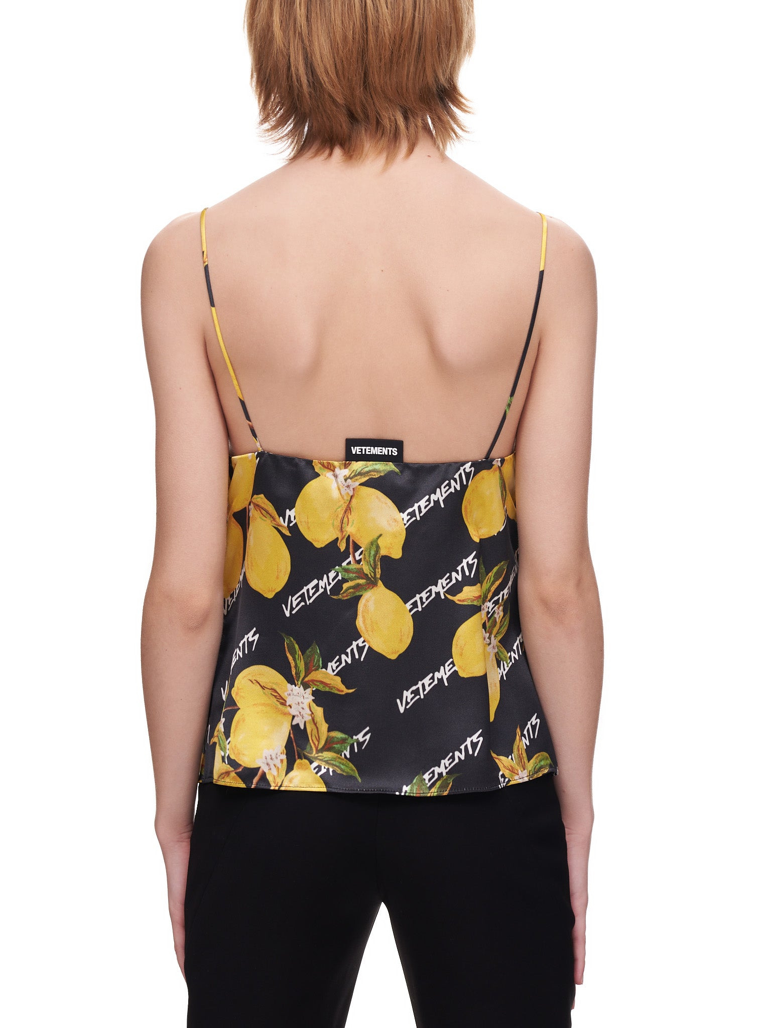 Lemon Monogram Slip Top - 3