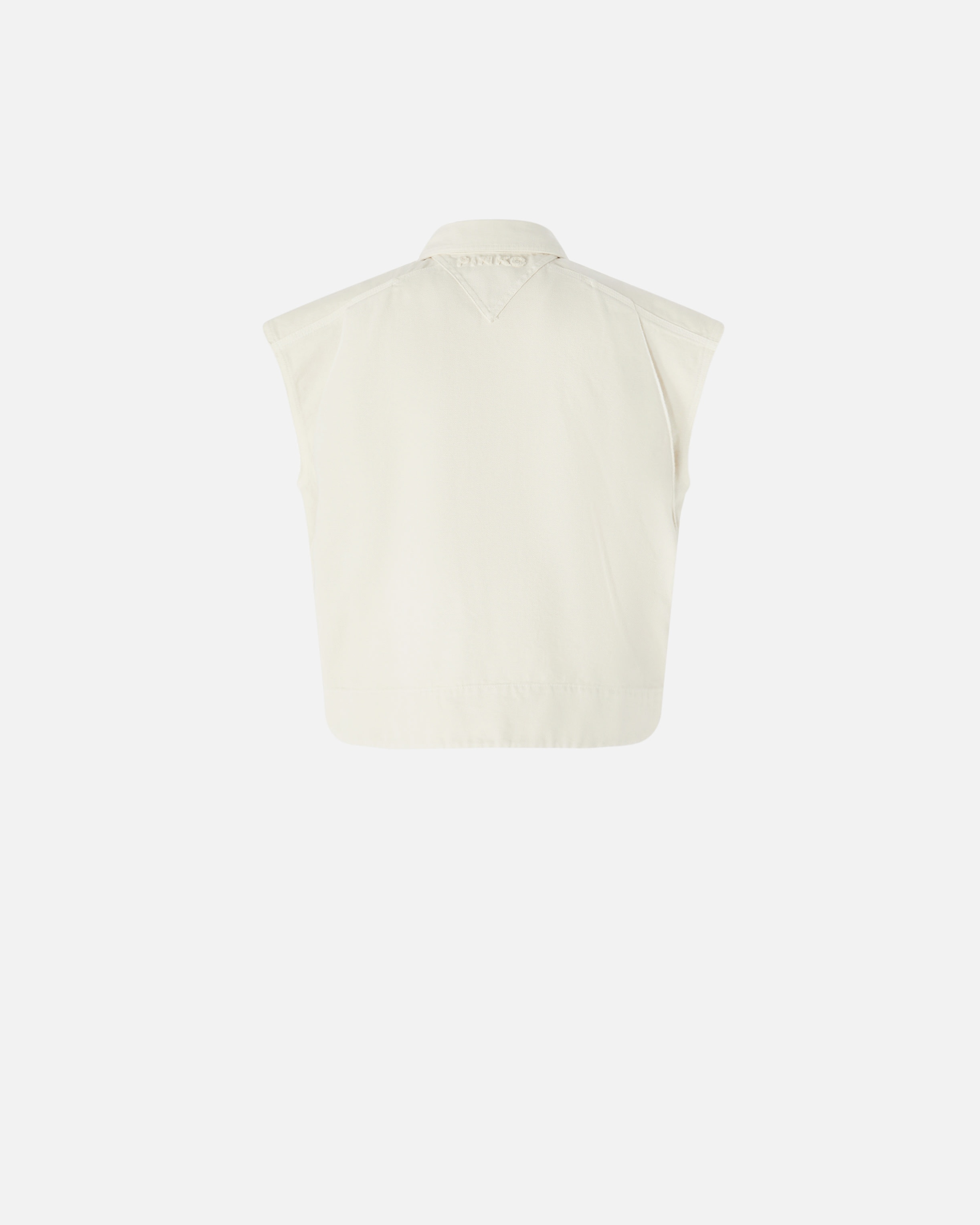SLEEVELESS COTTON WORKWEAR VEST WITH POCKETS - 6