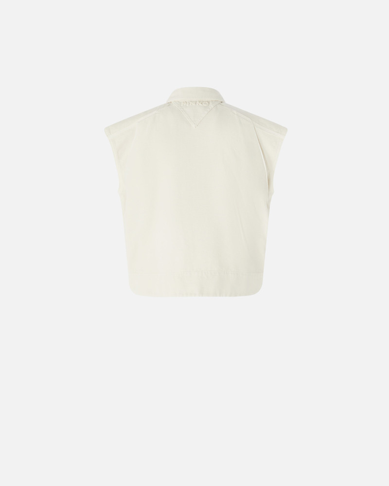 SLEEVELESS COTTON WORKWEAR VEST WITH POCKETS 6