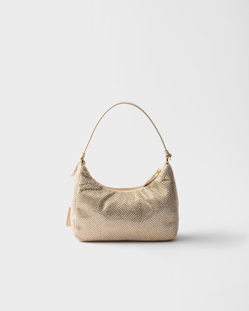Prada Re-Edition 2005 mini crystal-studded satin bag 3