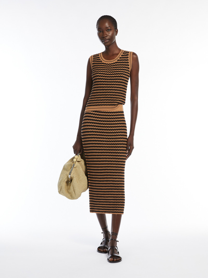WEEKEND Max Mara DISEGNO Crochet cotton top outlook