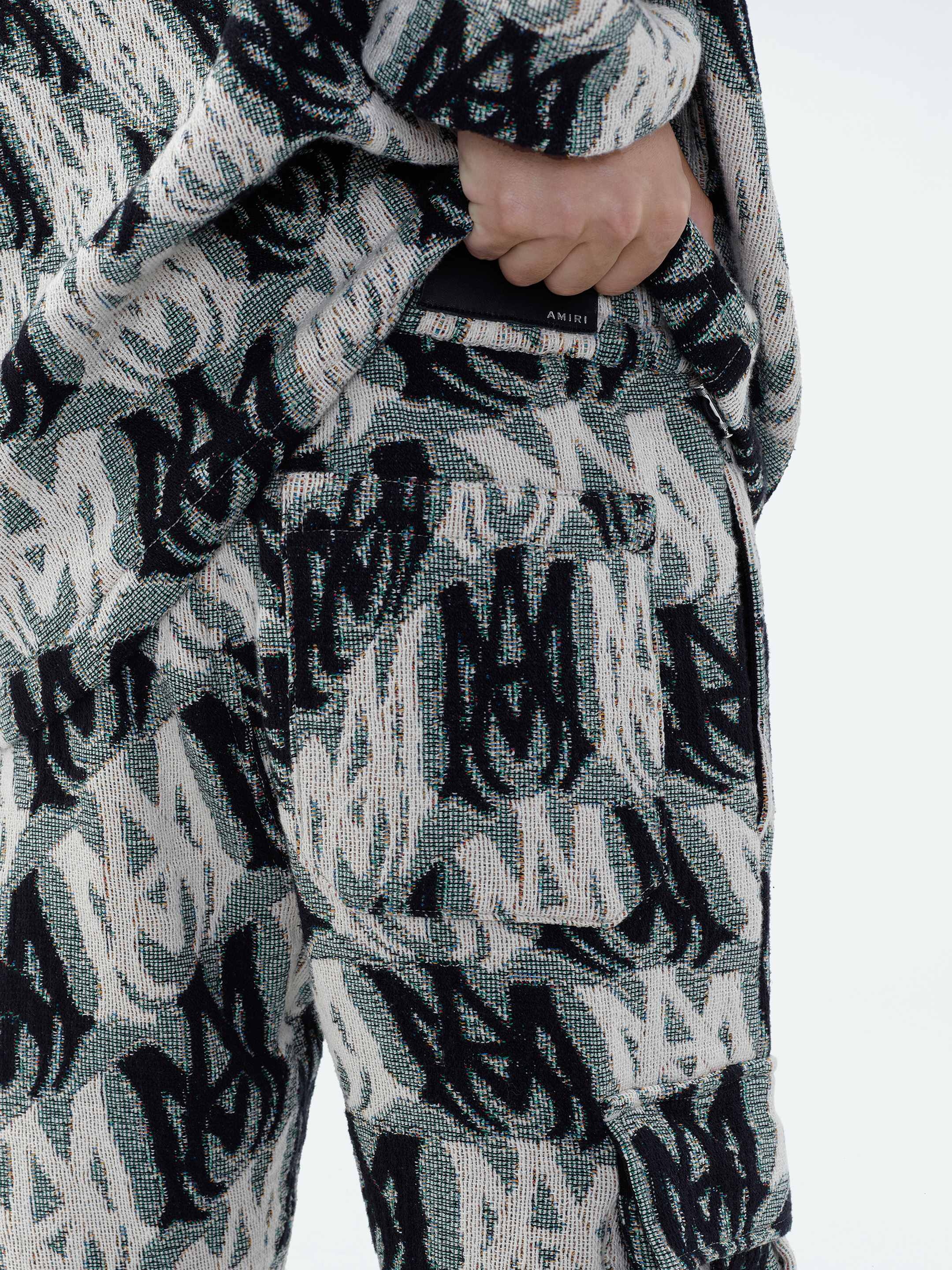 M.A. TAPESTRY CARGO FLARE PANTS - 8