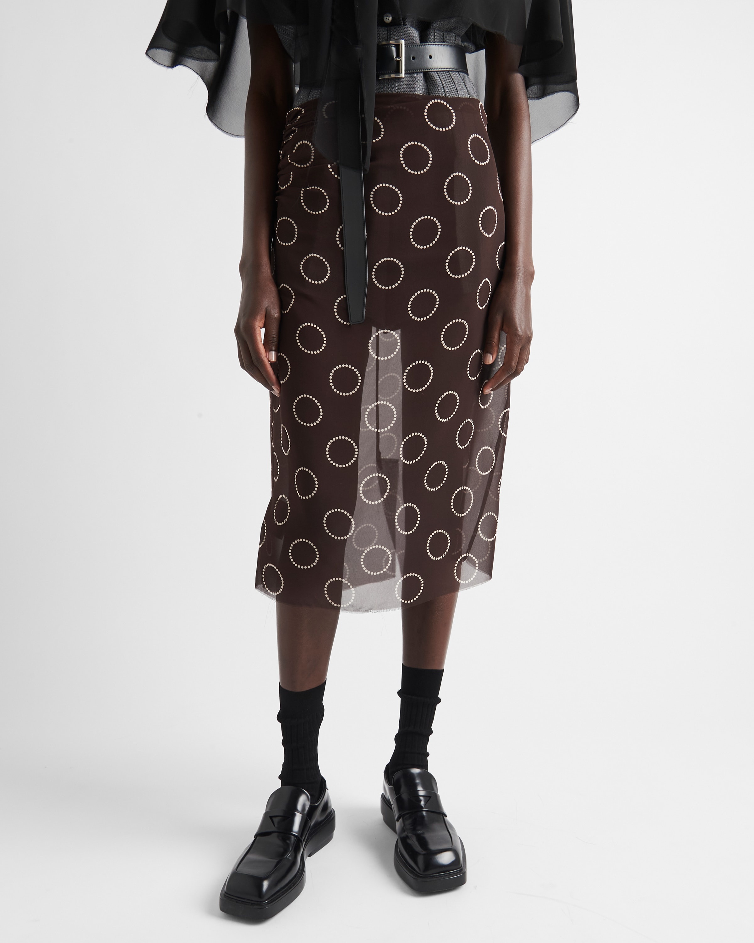 Printed georgette skirt - 3
