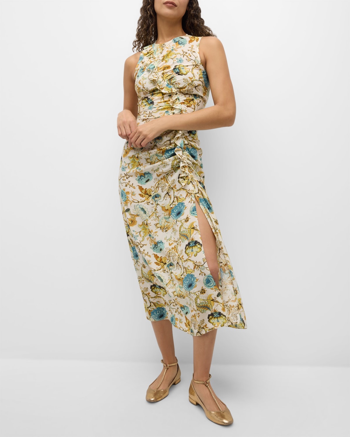 Lorna Floral Midi Dress - 7