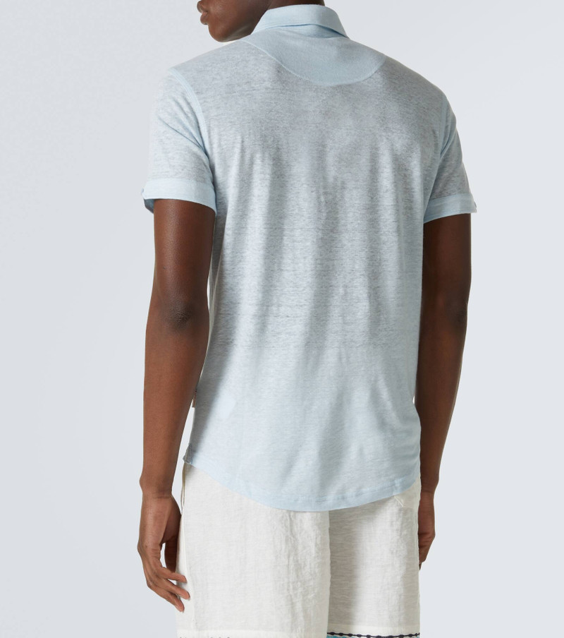 Sebastian linen jersey polo shirt 4