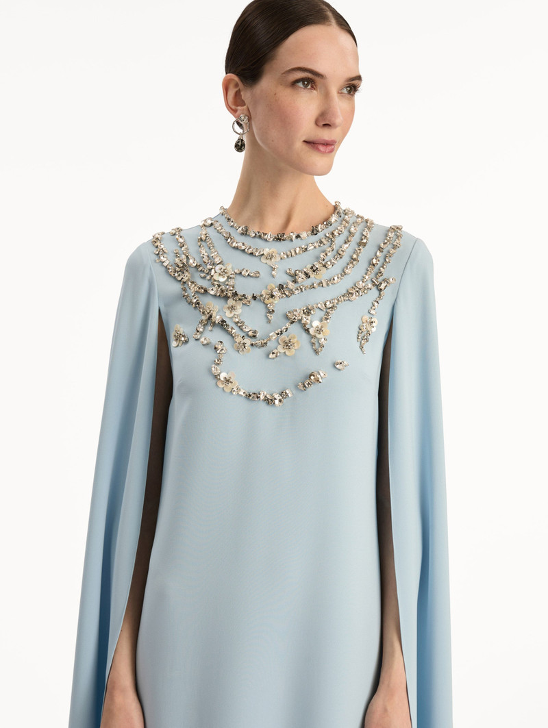 CRYSTAL NECKLACE EMBROIDERED CAFTAN 5