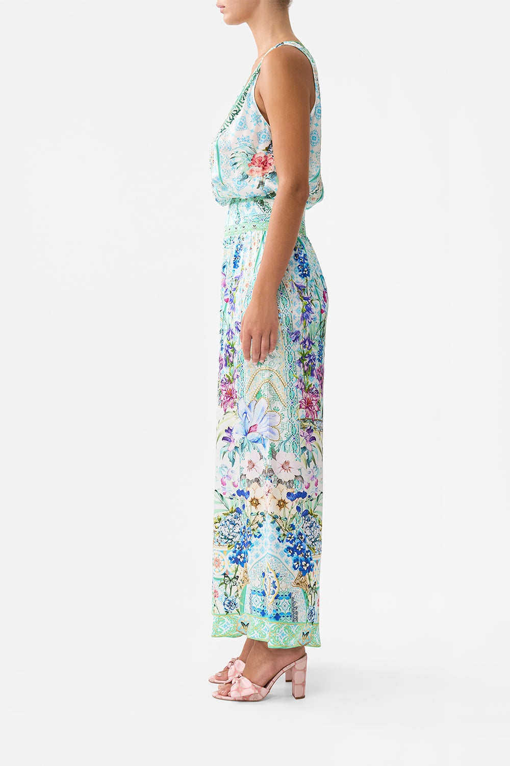 SHIRRED WAIST PANT - 4