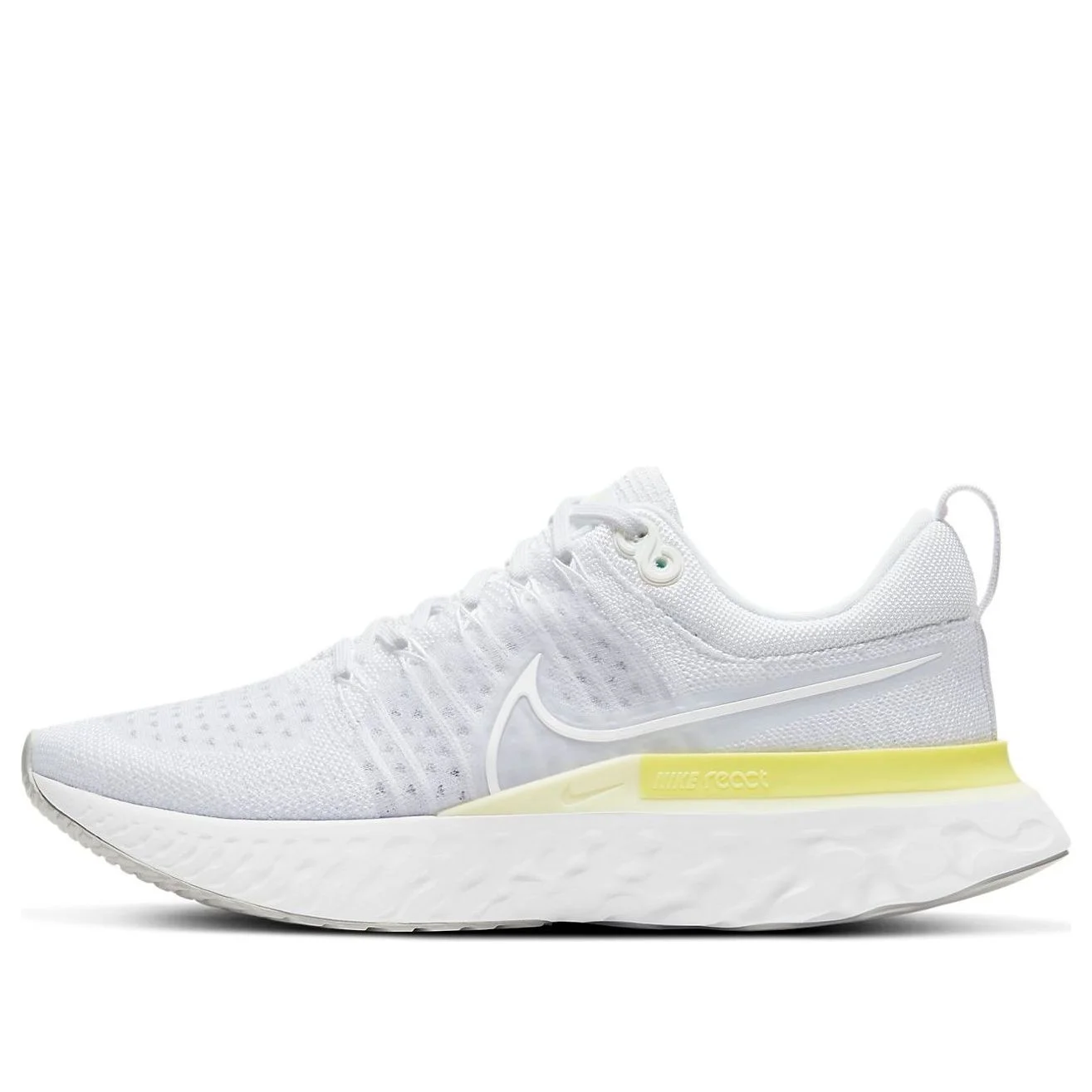 (WMNS) Nike React Infinity Run Flyknit 2 'White Light Citron' CT2423-100 - 1