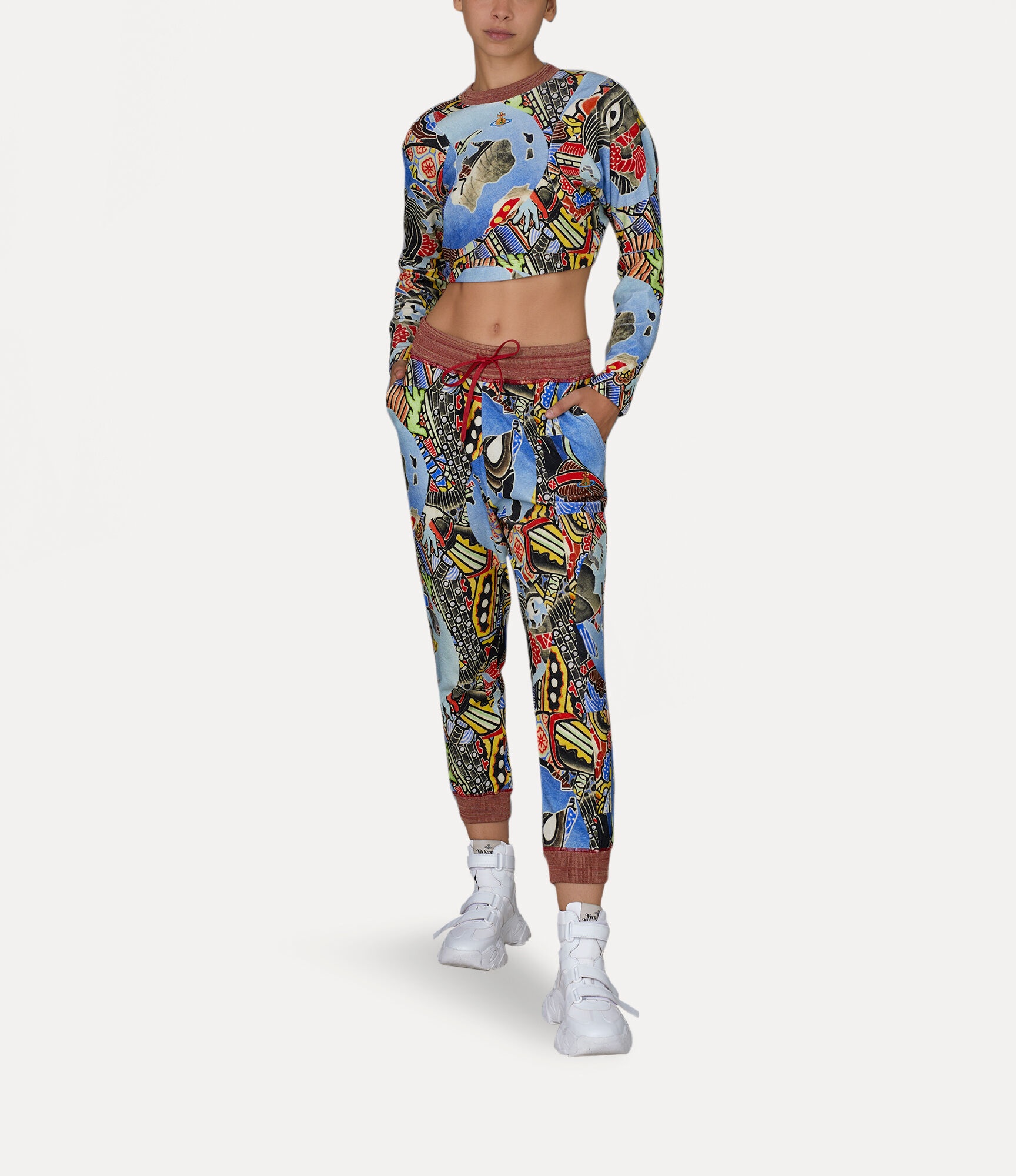 CROPPED POURPOINT SWEATSHIRT - 2