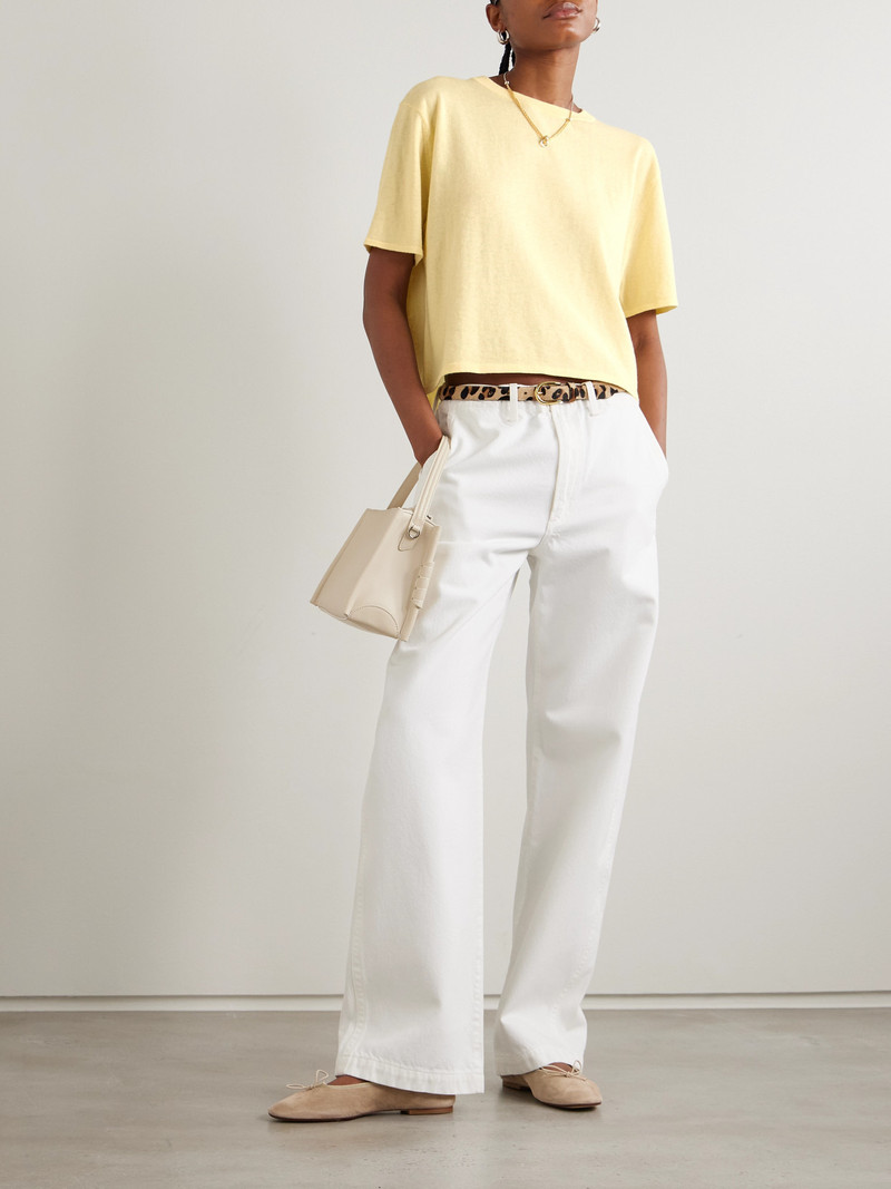 LISA YANG Rubie Cotton And Cashmere-blend T-shirt outlook