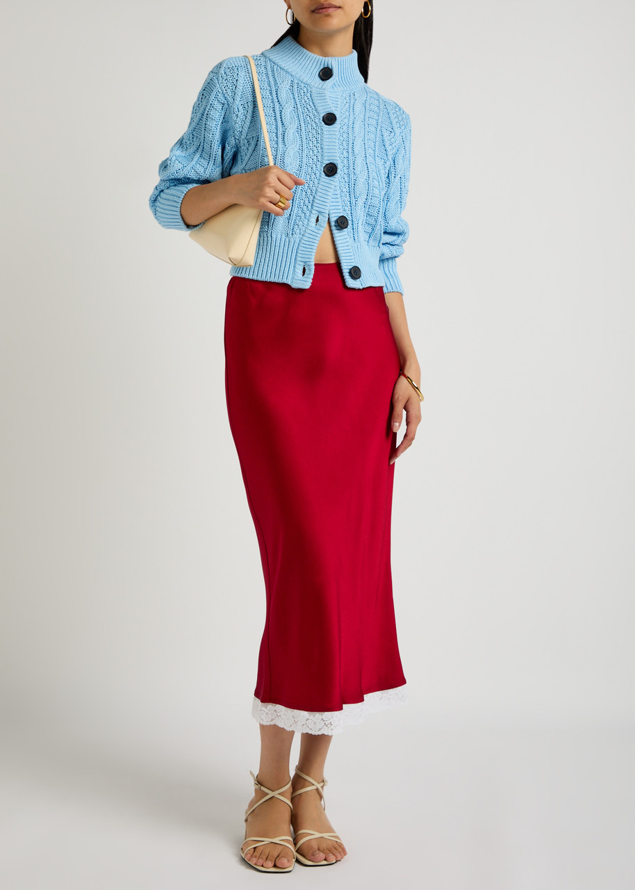 Emilia Wickstead Aleph Cable-knit Cotton Cardigan - 4