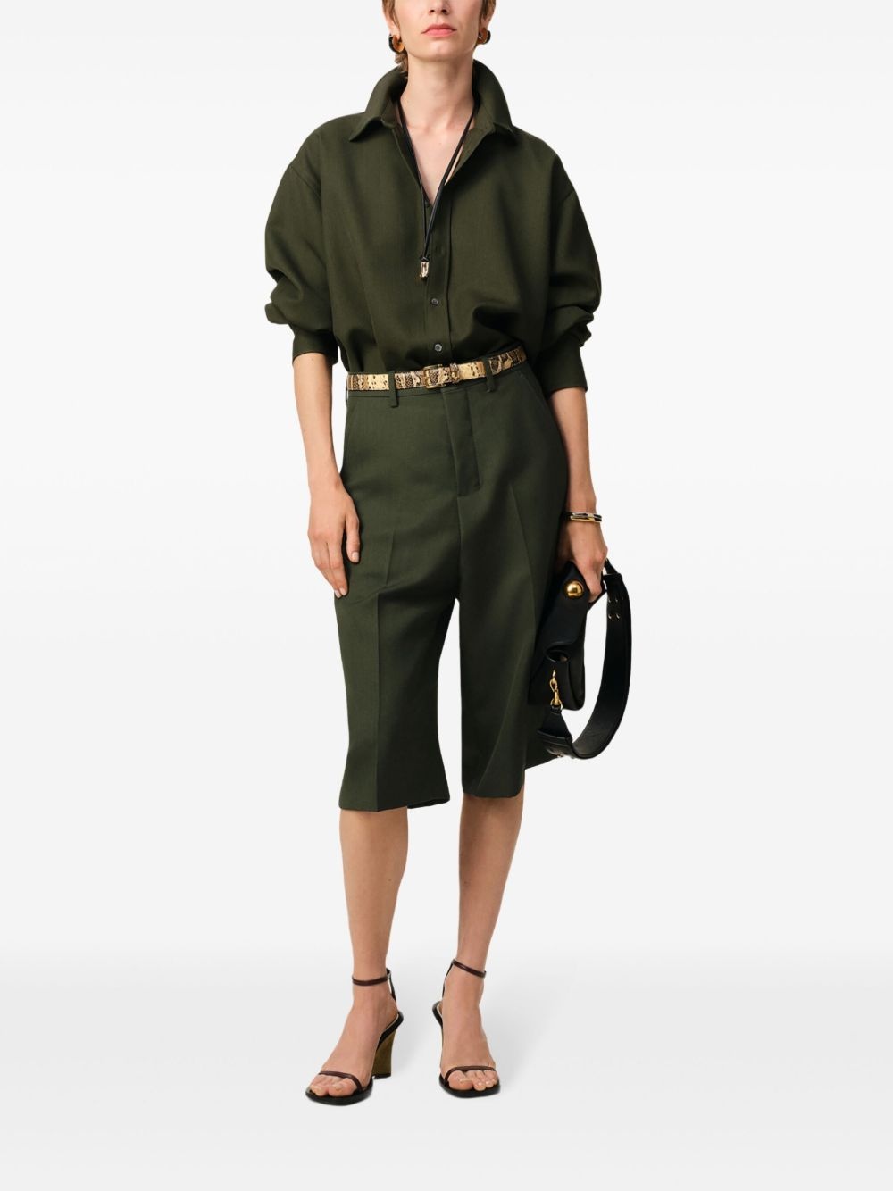 wide-leg bermuda shorts - 2
