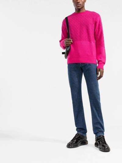 VERSACE Greca knitted crew neck jumper outlook