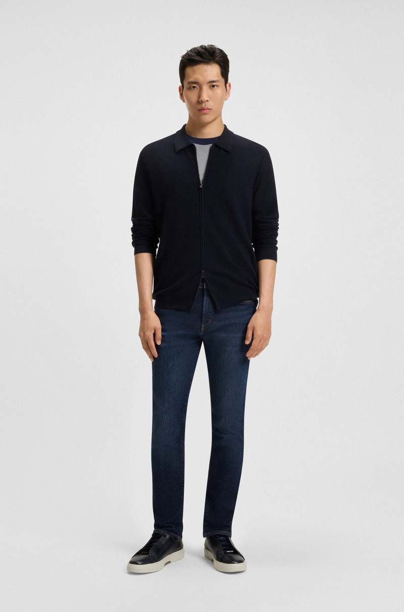 BOSS SLIM-FIT JEANS IN BLUE PERFORMANCE DENIM outlook