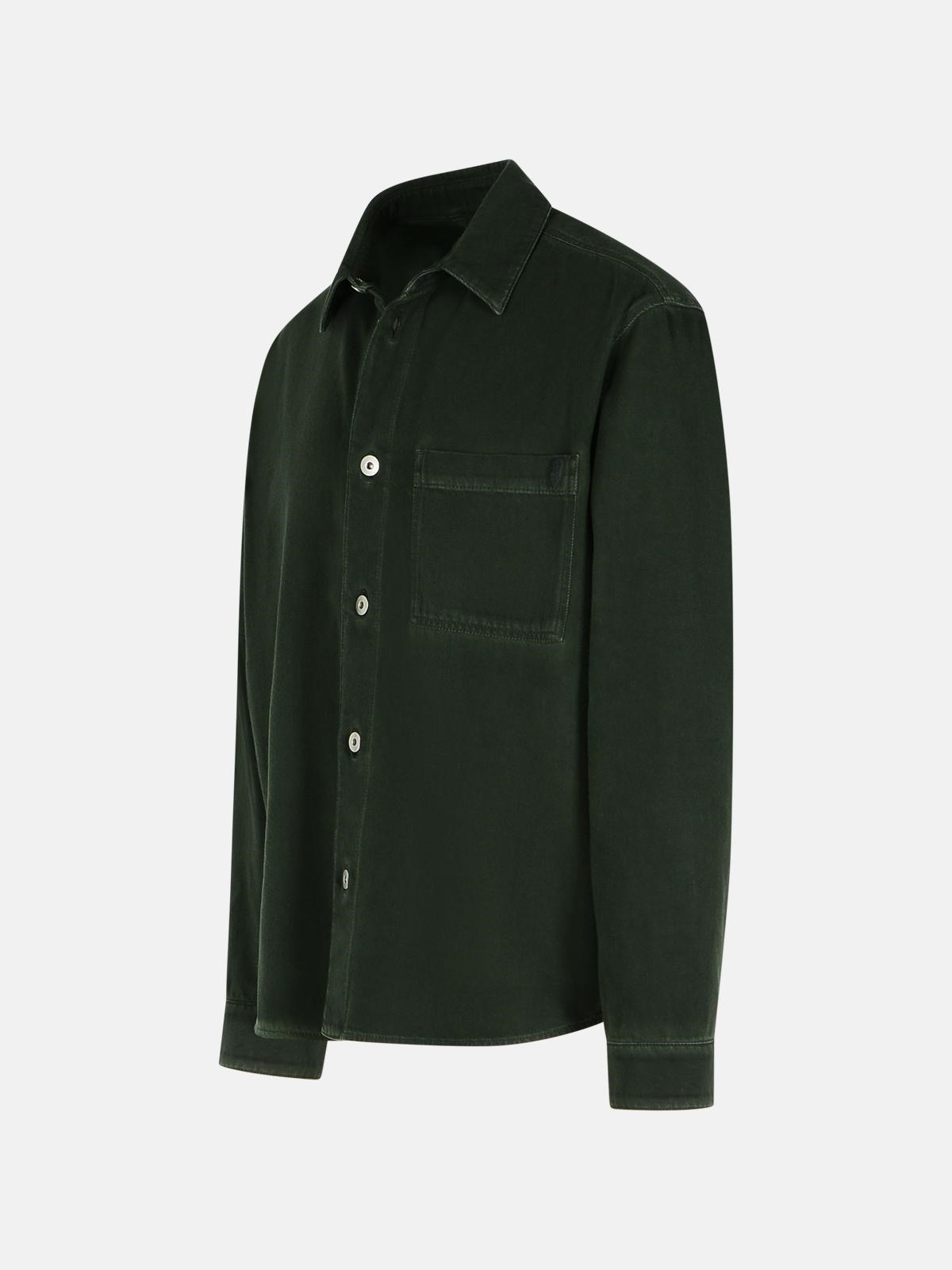 GREEN COTTON SHIRT - 2