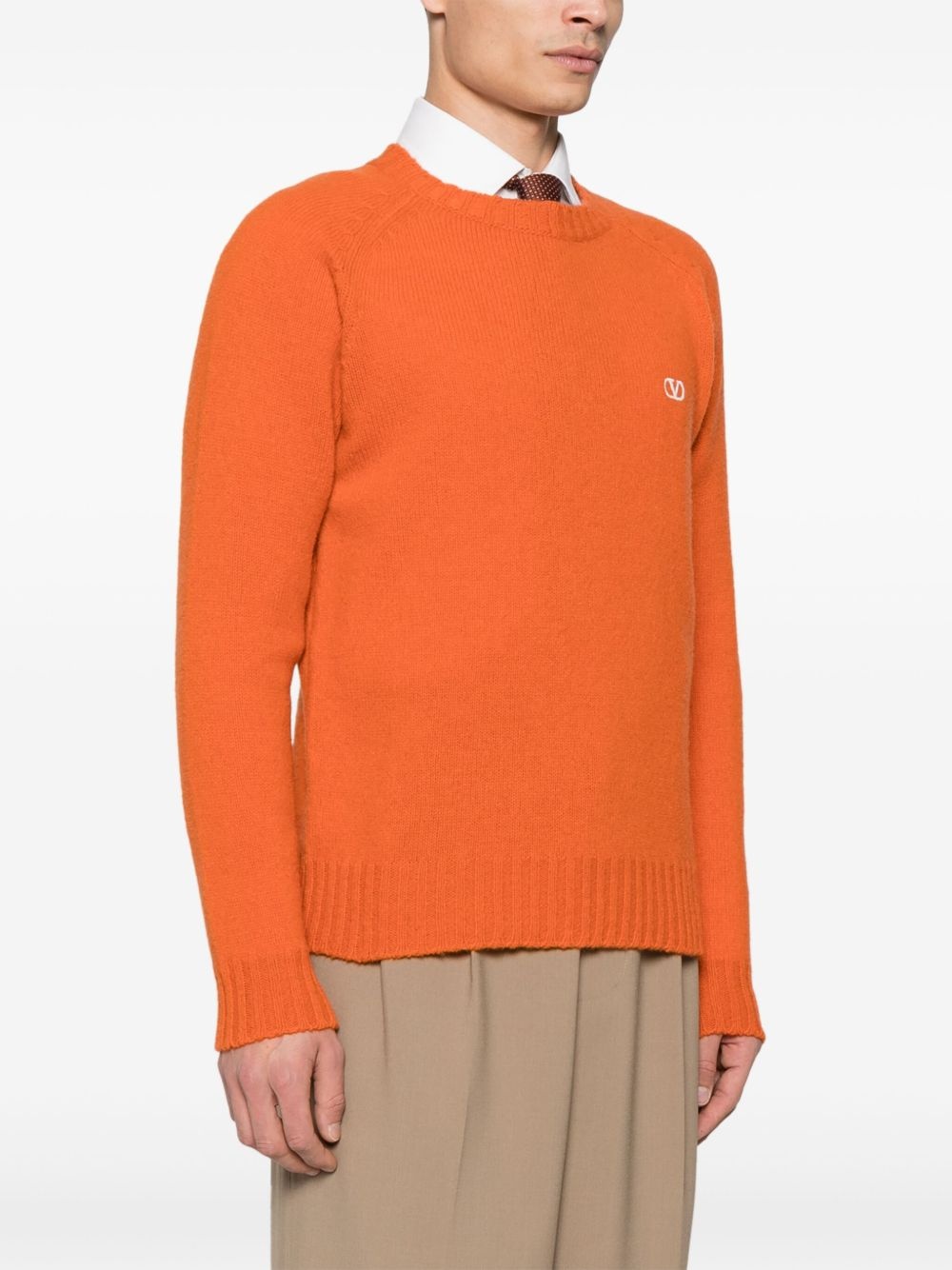 VLogo-Signature wool sweater - 3