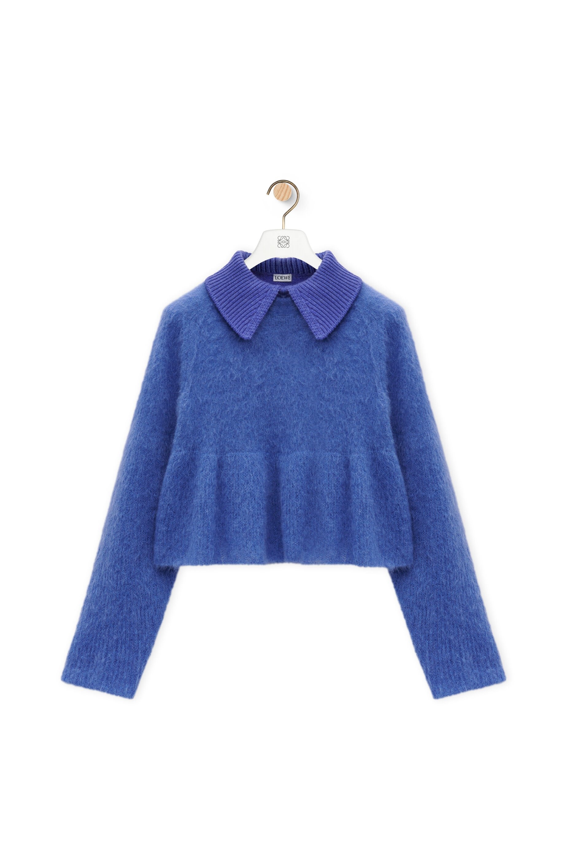 Polo sweater in mohair blend - 1