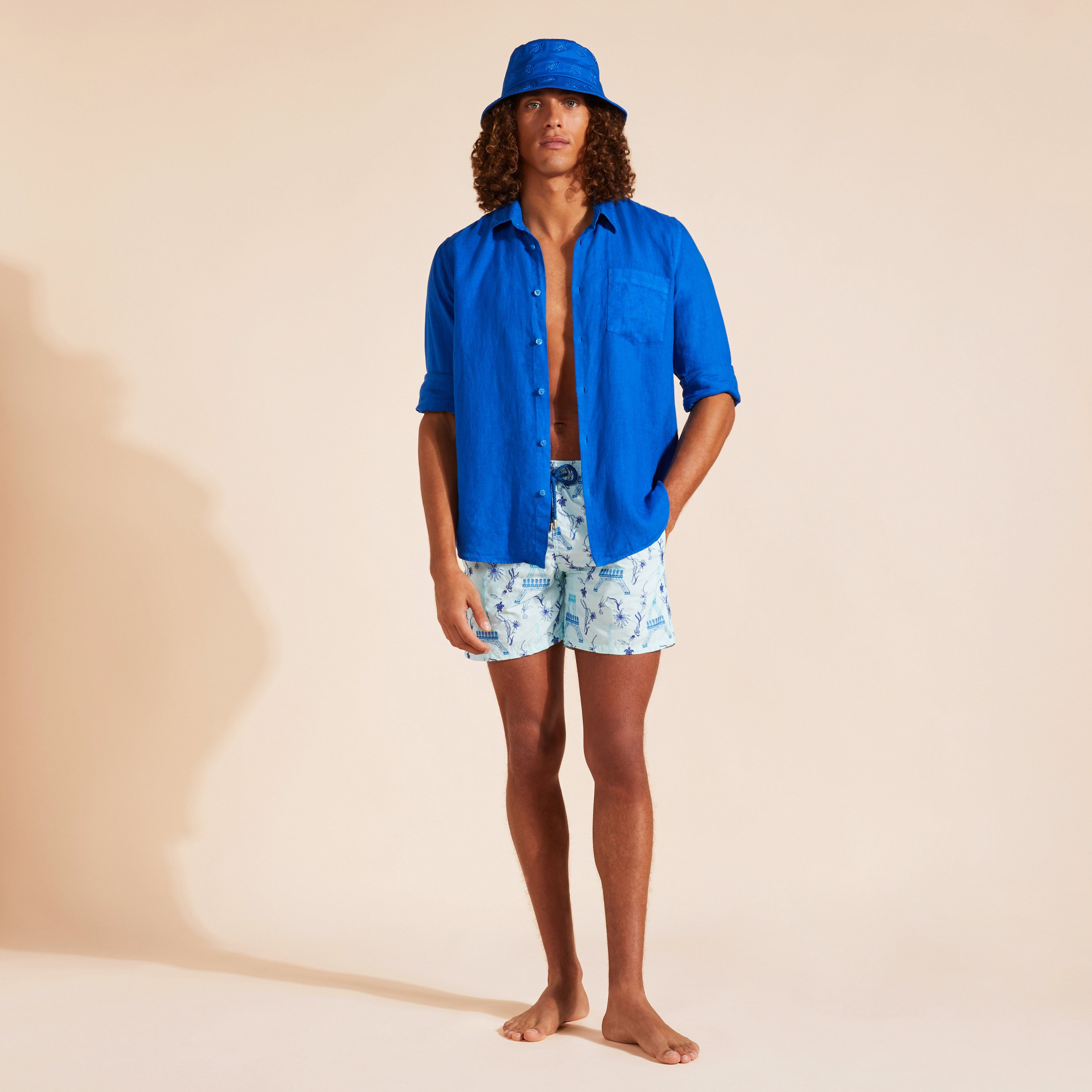 Men Swim Trunks Embroidered Poulpe Eiffel - Limited Edition - 5