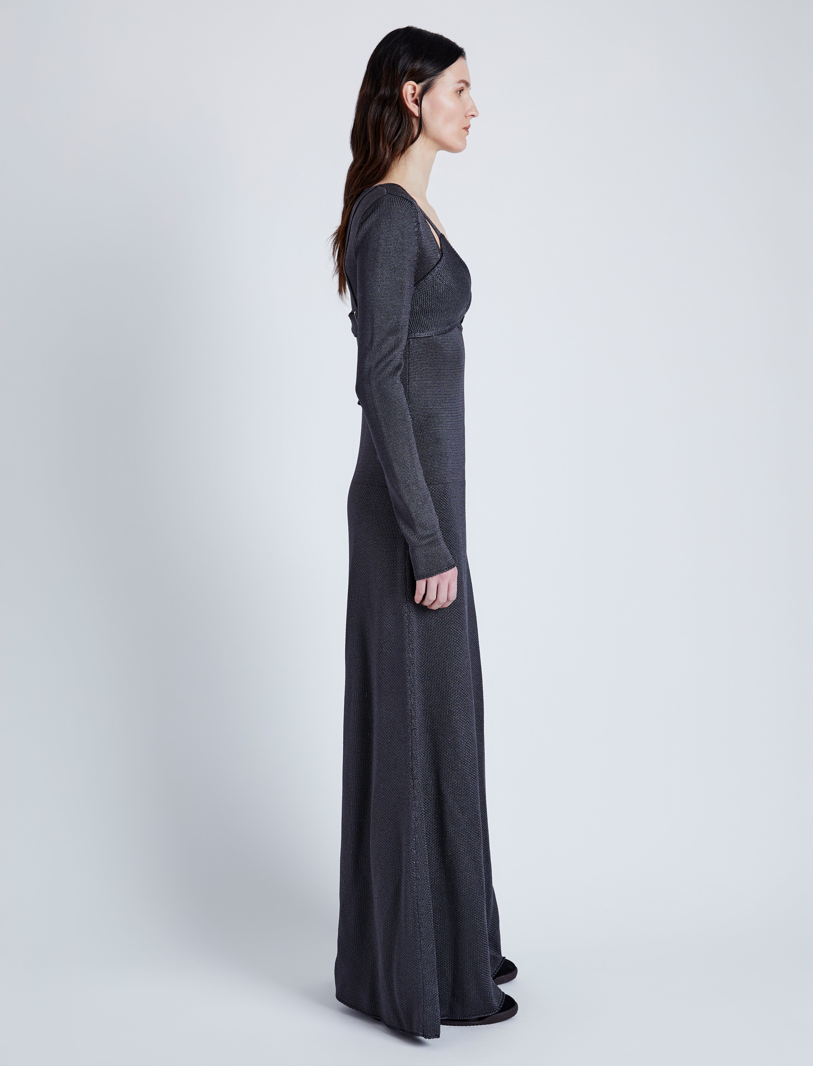 Nalani Dress in Lacquered Viscose - 3