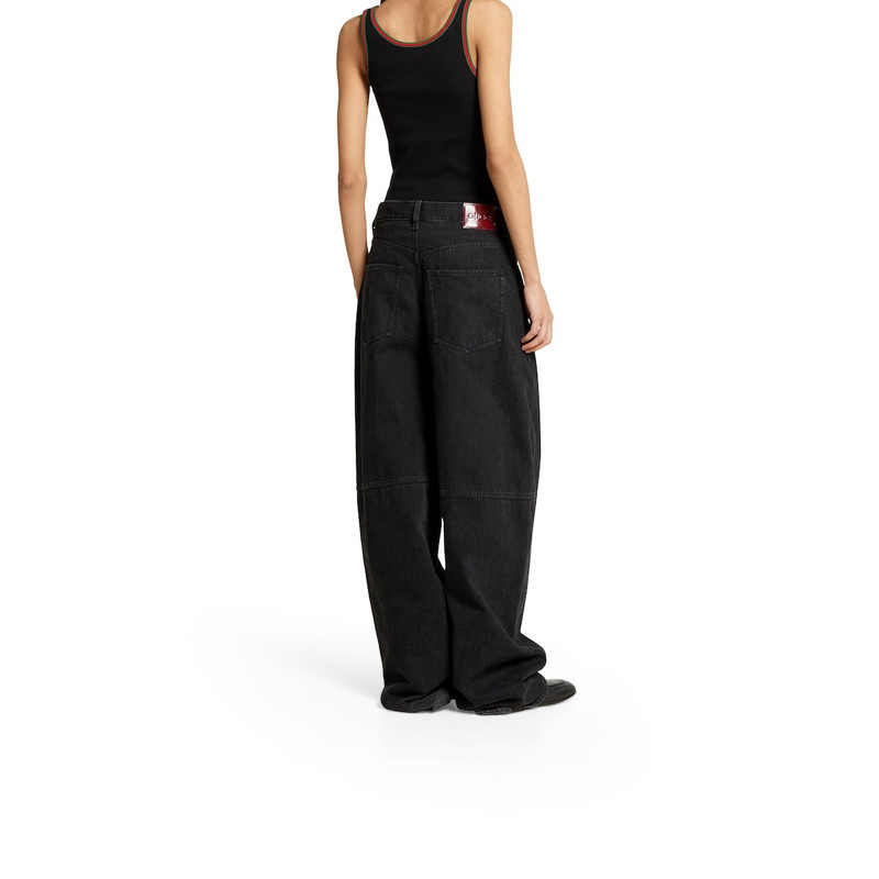 Balloon denim pant 4