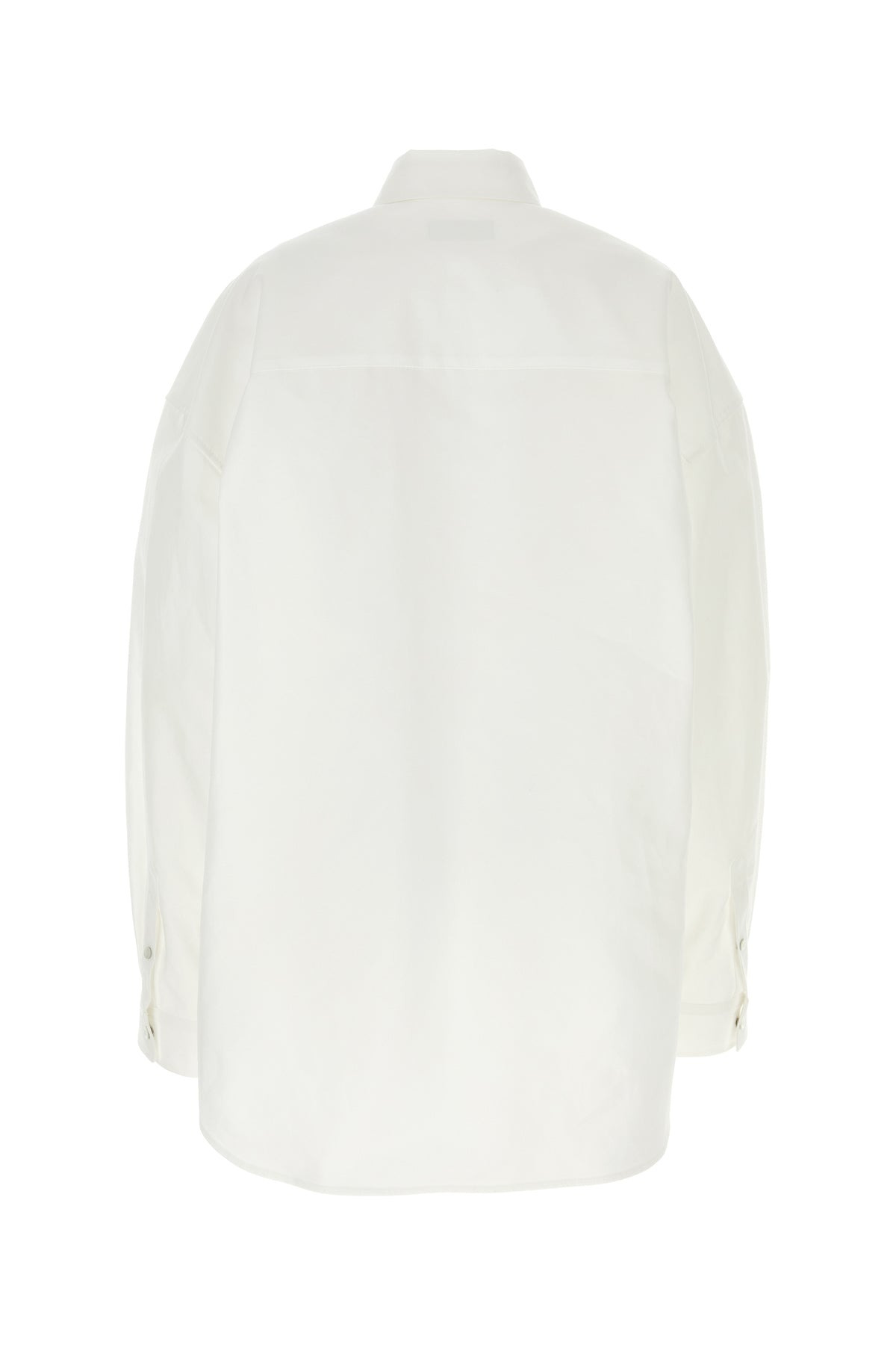 White poplin oversize shirt - 2