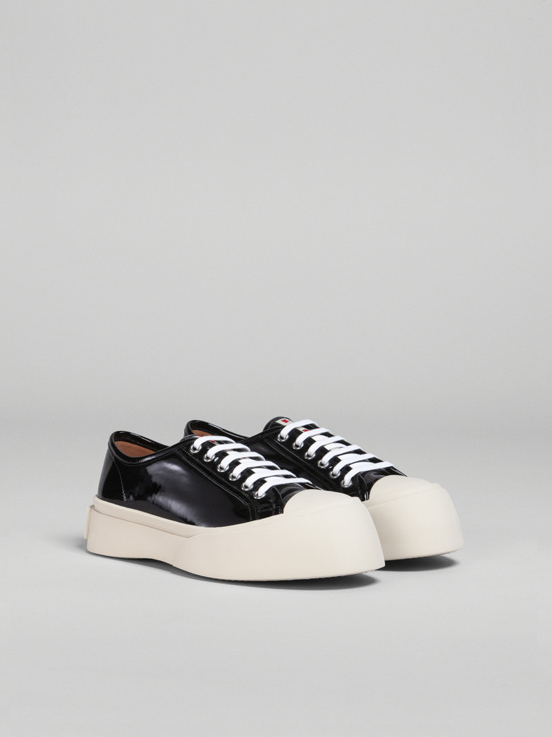BLACK PATENT LEATHER PABLO LACE-UP SNEAKER 2