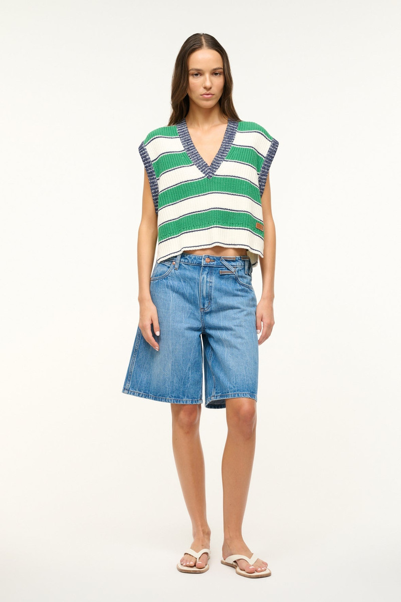 STAUD STAUD AMERICANA SWEATER BUNGALOW STRIPE outlook