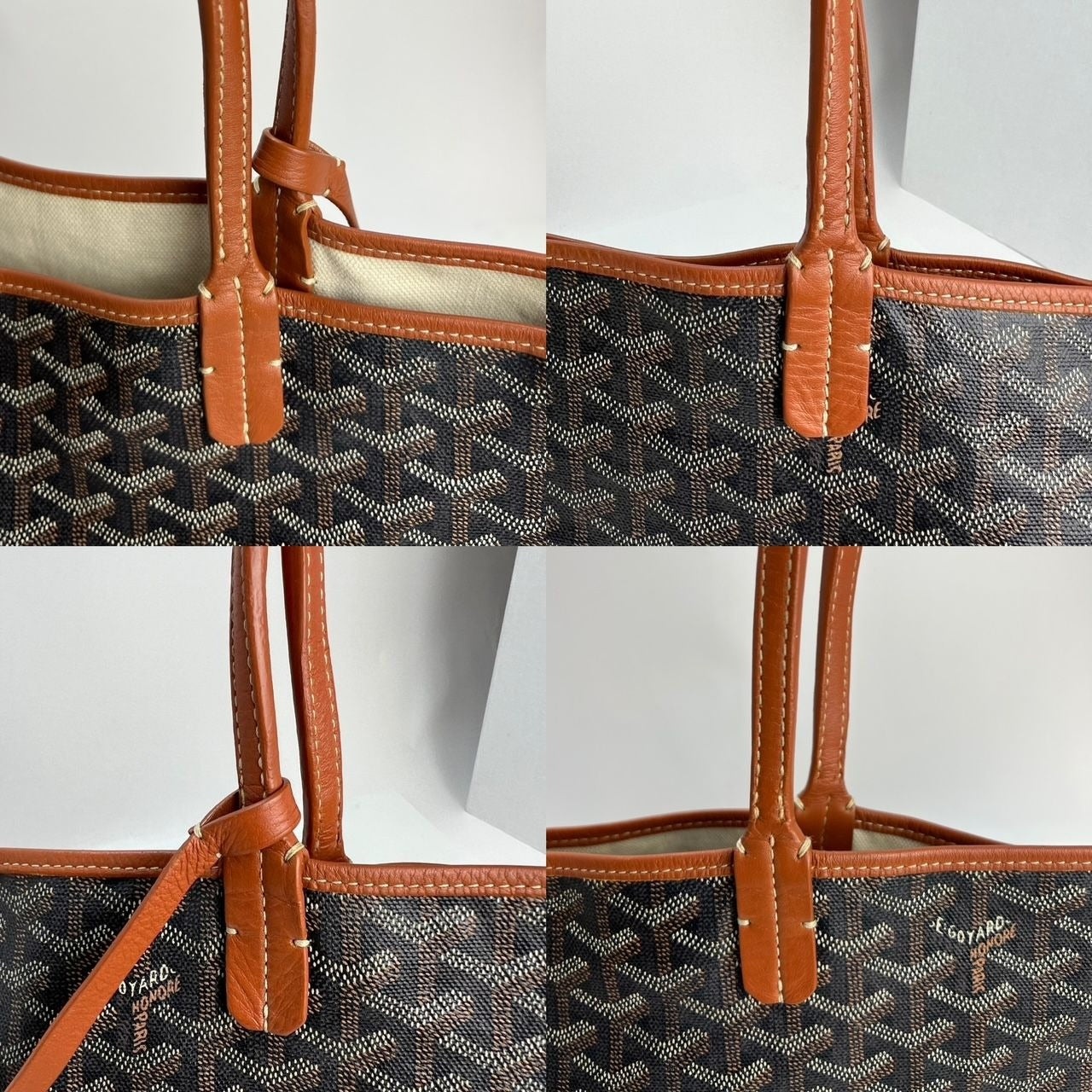 GOYARD St. Louis Goyardine PM Black Tote - 6