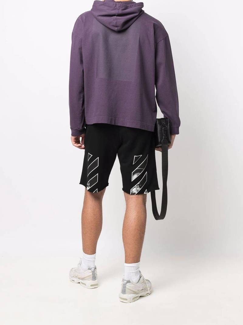 Off-White Caravaggio Diag track shorts outlook