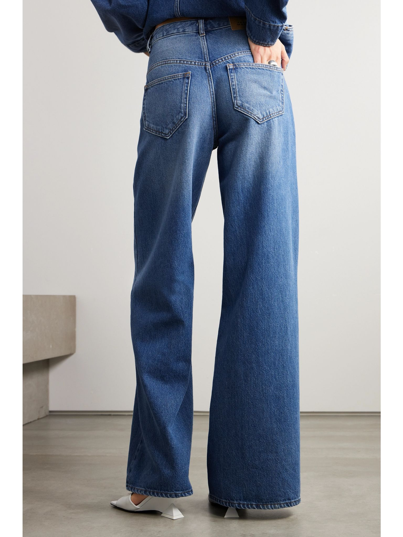 Lemony high-rise wide-leg jeans Mid denim - 3