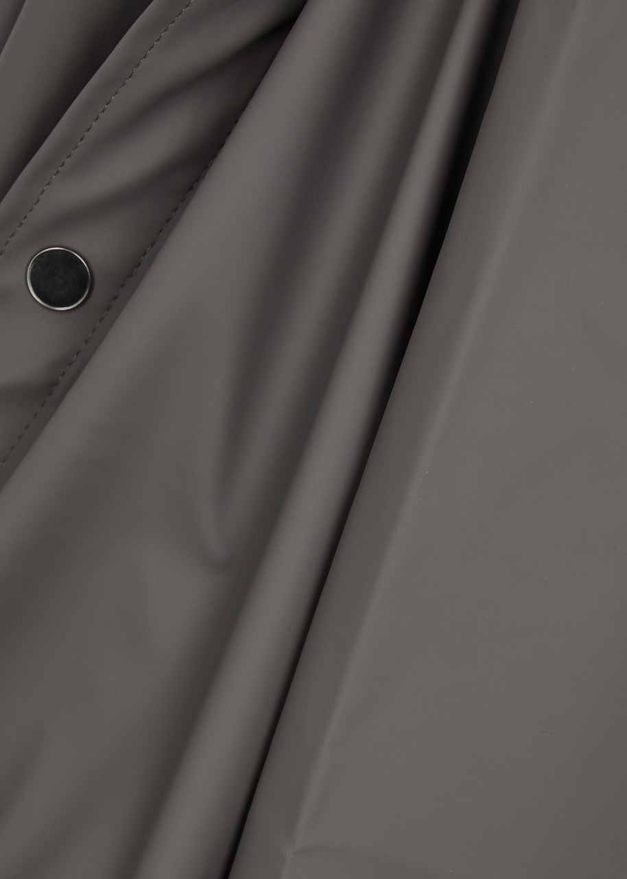 Short matte rubberised raincoat - 5