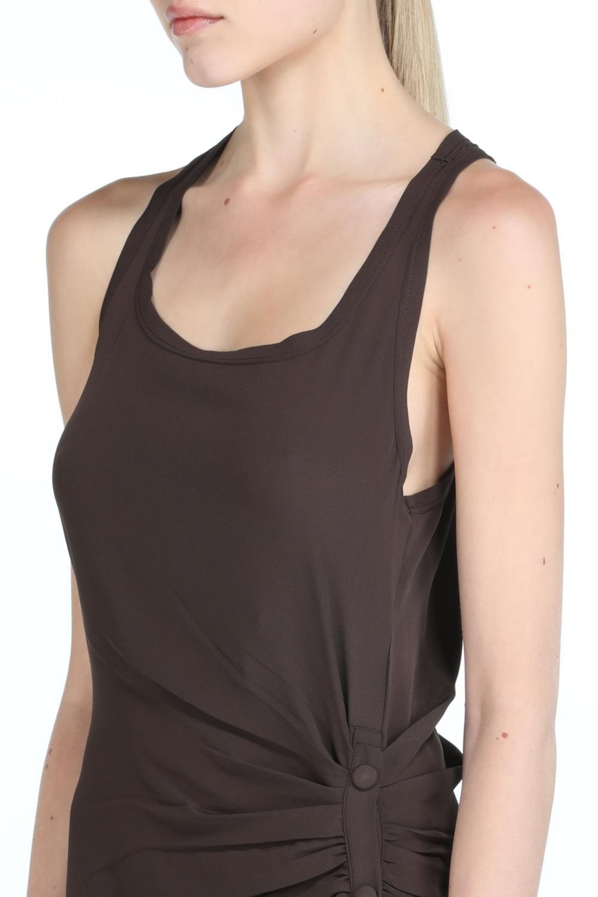 RUCHED MAXI DRESS - 4