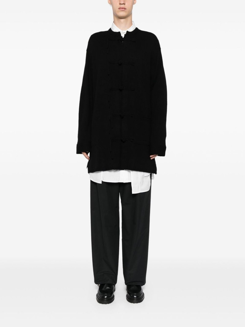 Yohji Yamamoto frog button cardigans outlook