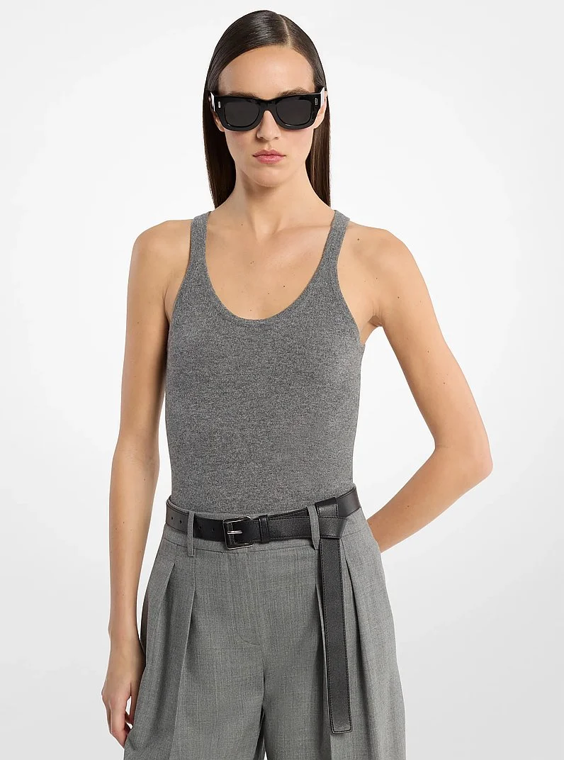 Cashmere Blend Tank Top - 1