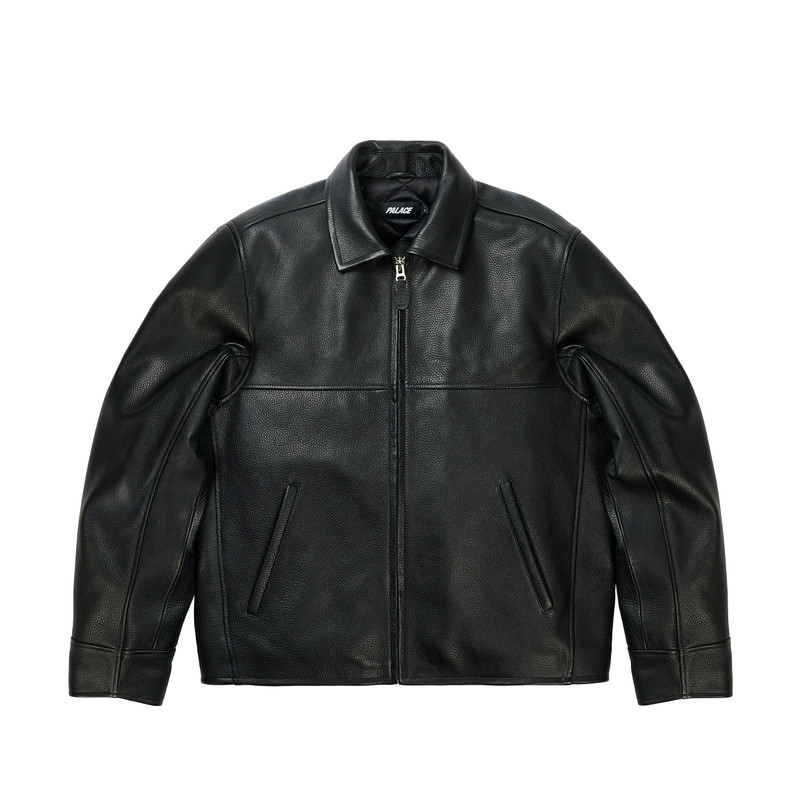 SMOKED LEATHER JACKET BLACK 1