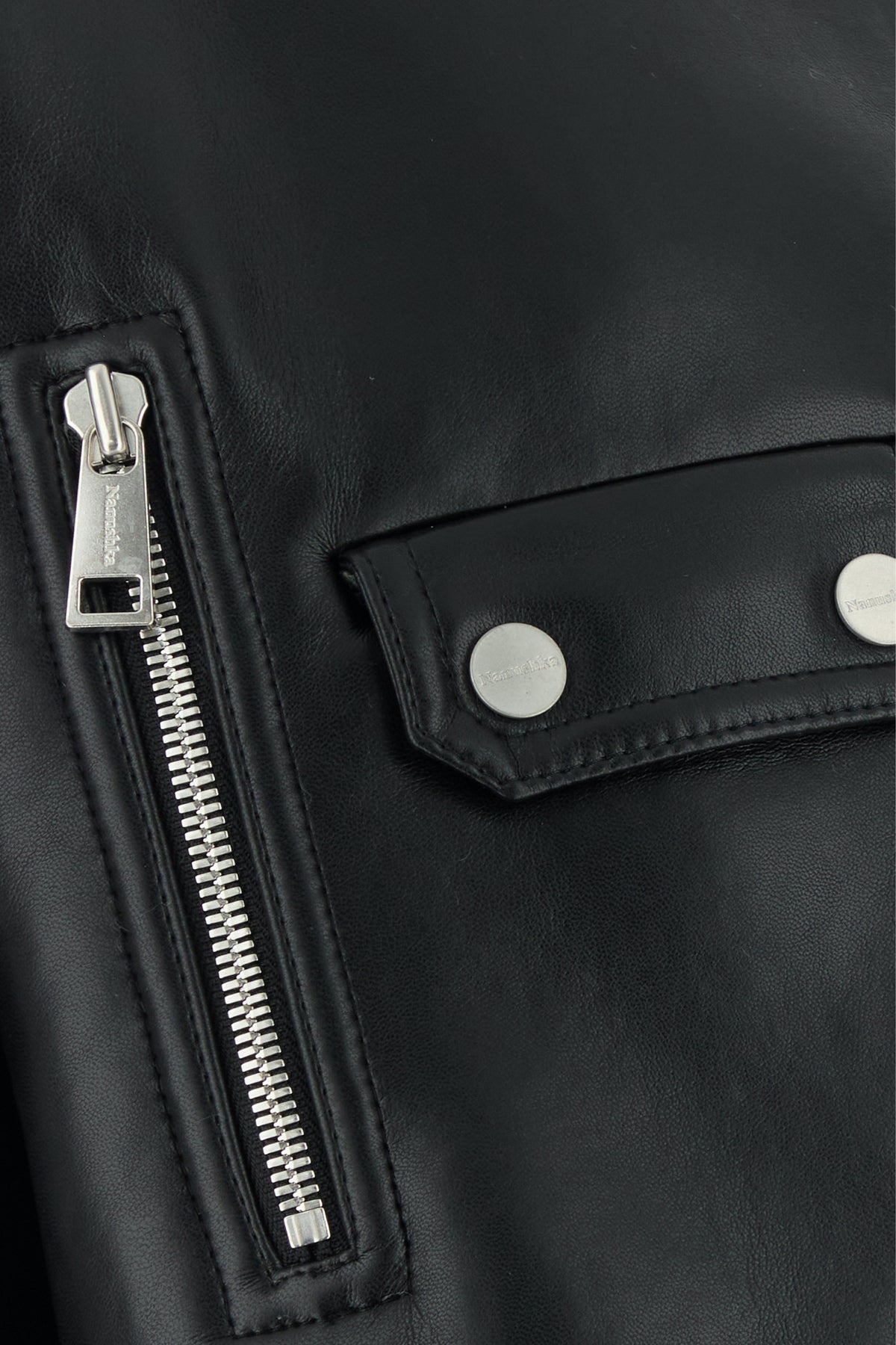 Black synthetic leather Jemma jacket - 3