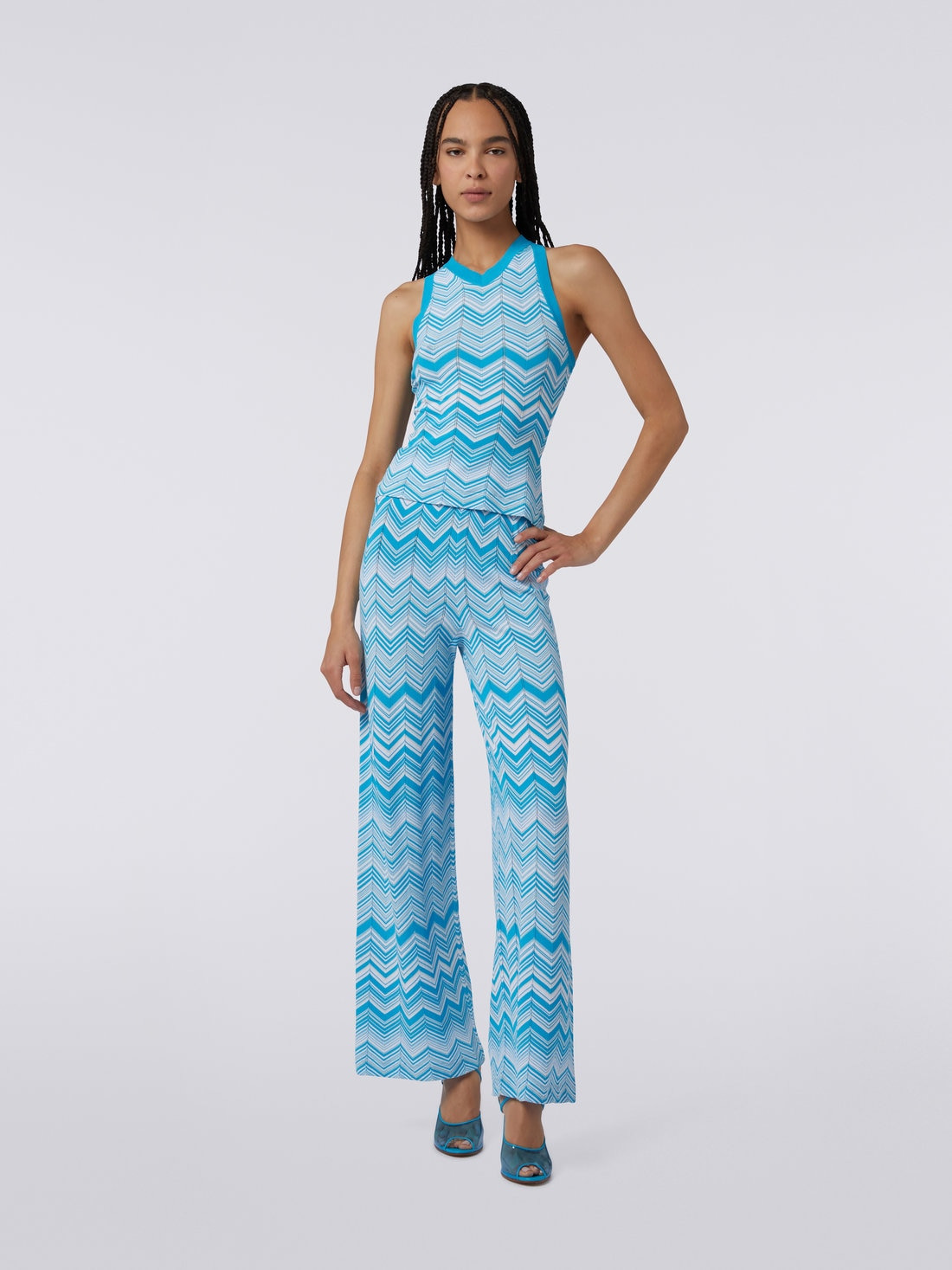 Viscose blend sleeveless top - 2