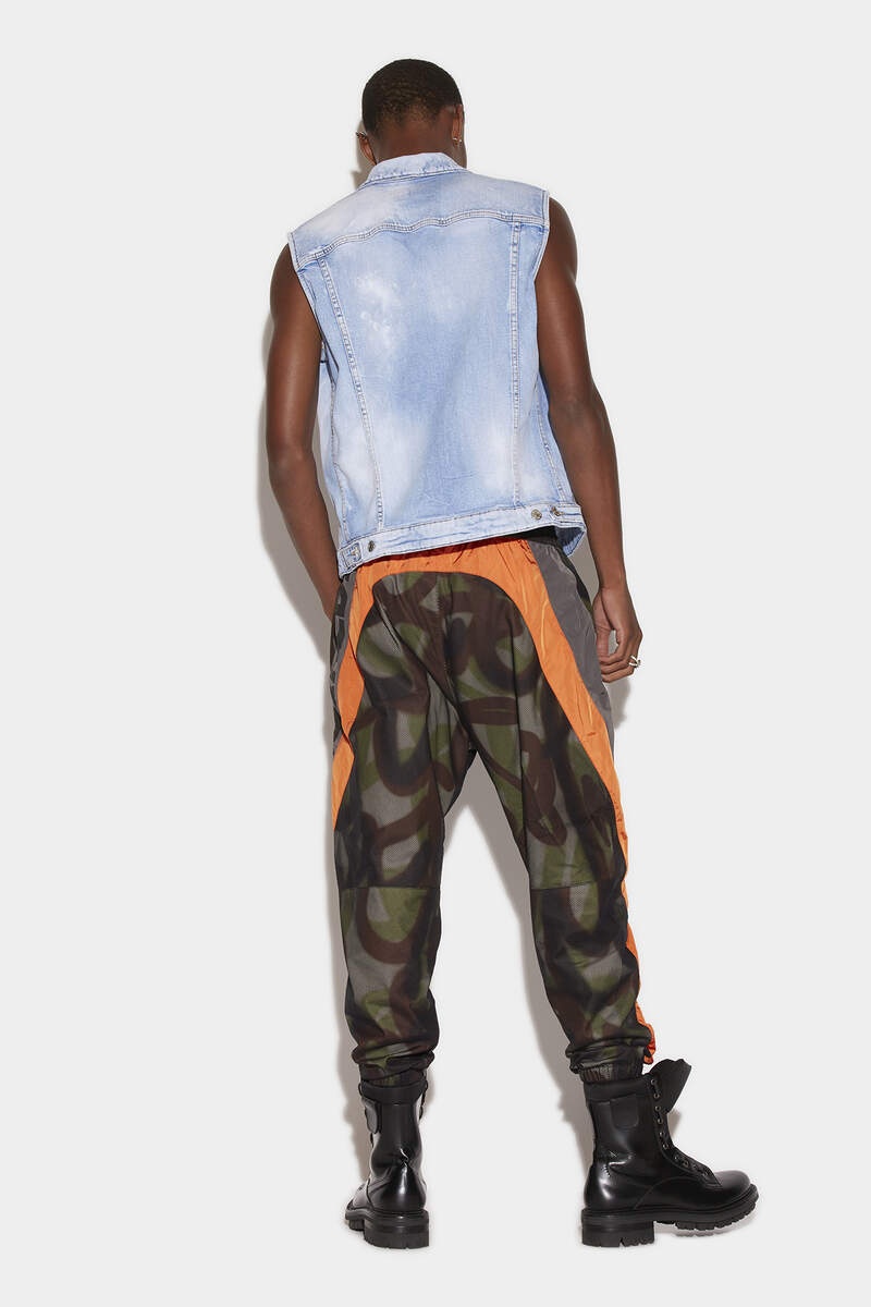 CAMO MESH CARGO TROUSERS - 3