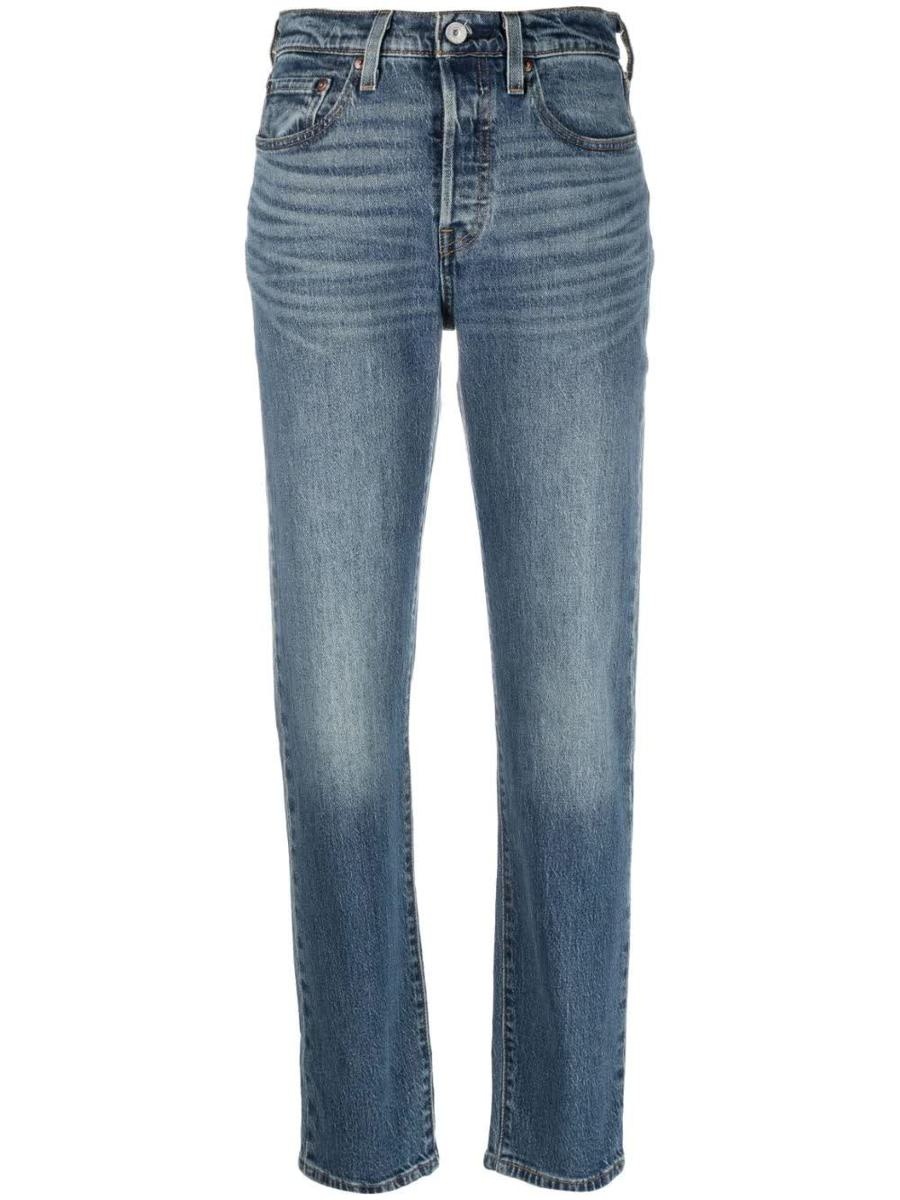 LEVI'S 501 ORIGINAL CROPPED JEANS CLOTHING - 1