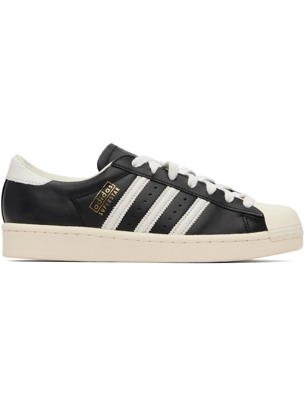 Black Superstar Vintage Sneakers - 1